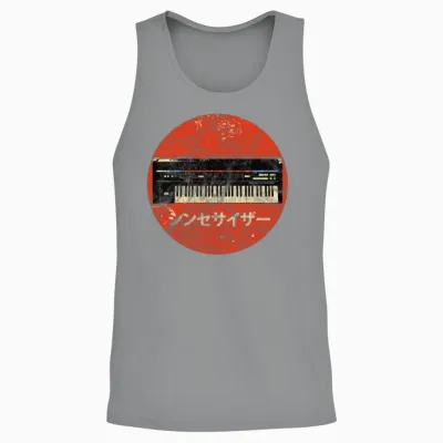 Japanese Analog Synth - Synthesizer Attack Unisex Tank Top - Sport Grey