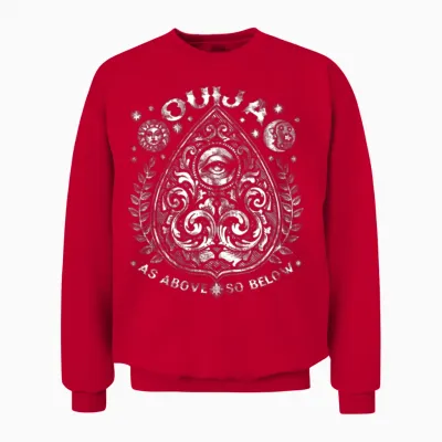 Victorian Ouija Planchette, as Above So Below Unisex Sweatshirt - Red