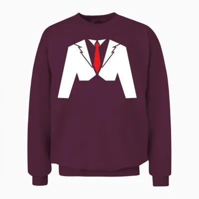 Classic Party Humor Funny Tux Tee Joke Concert Unisex Sweatshirt - Maroon