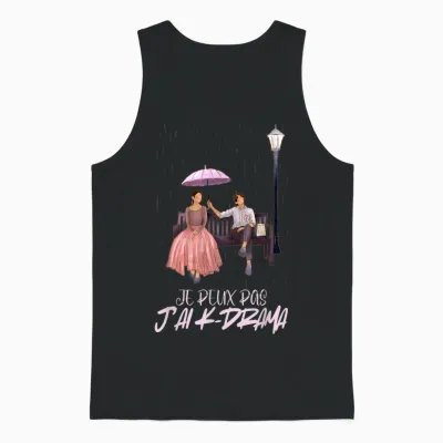 Funny I Can Not I Have K-Drama Humor Korean Series T-Shirt, Black, S Unisex Tank Top - Black