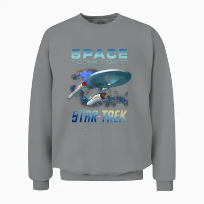 Star Trek Original Series the Ncc-1701 Intro Unisex Sweatshirt - Sport Grey