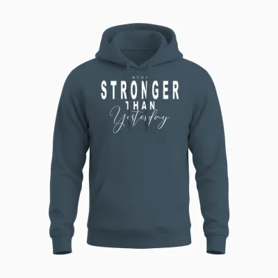 Fitness Backprint Slogan Jogging Training Motivation Sports T-Shirt, Black Unisex Hoodie - Dark Heather