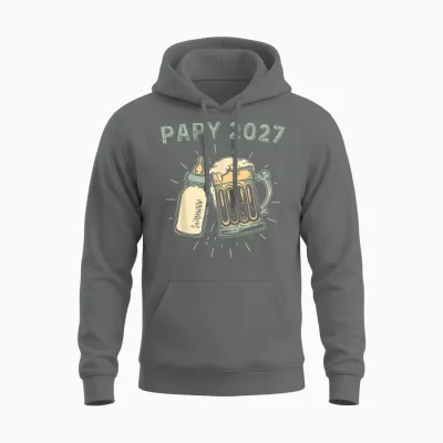 Papy 2027 Futur Grand Père Papi Pour Naissance Unisex Hoodie - Graphite Heather