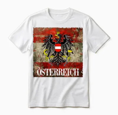österreich T-Shirt Für Stolze österreicher Adler Austria Unisex T-Shirt - White
