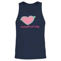 Bird Valentine — Lovers Gift Unisex Tank Top - Navy – 2