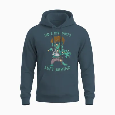 Zombie Funny Unisex Hoodie - Dark Heather