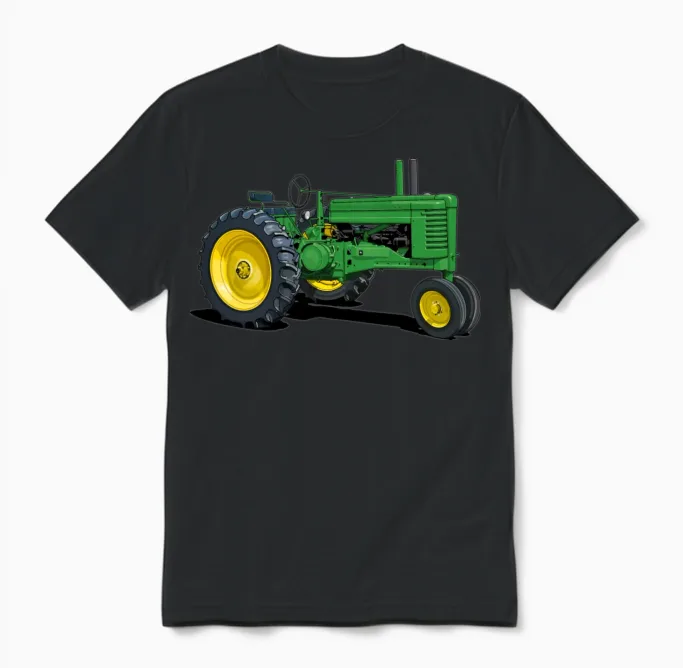 Old John Deere Classic Unisex T-Shirt in Black