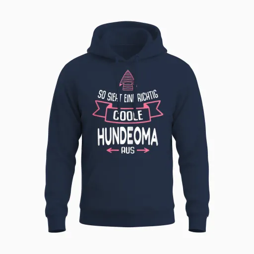 Dog Grandma Dog Grandma Puppy Sayings T-Shirt, Black Unisex Hoodie - Navy