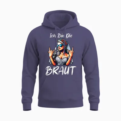 Ich Bin Die Braut – Jga Shirt Für Junggesellinnenabschied Unisex Hoodie - Heather Sport Dark Navy