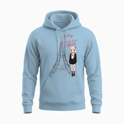 K-Pop Music - K-Drama - Korea - Gift Girl Unisex Hoodie - Light Blue