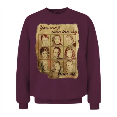 Firefly Burned Unisex Sweatshirt - Maroon