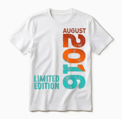 Août 2016 Année 2016 Rétro 2016 Vintage 2016 Depuis 2016 Unisex T-Shirt - White