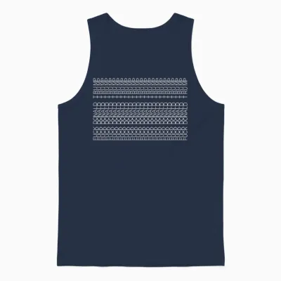 Subtle Anti Trump Hidden Message Sarcastic Feminist Unisex Tank Top - Navy