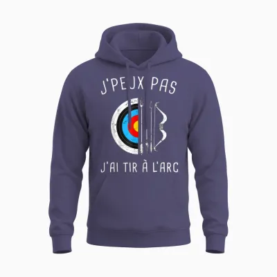 Je Peux Pas J'ai Archery Archer Archer T-Shirt, Black, S Unisex Hoodie - Heather Sport Dark Navy