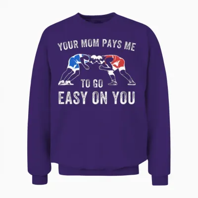 Wrestling Boy Funny Wrestler Amateur Wrestling Unisex Sweatshirt - Purple