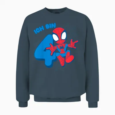 Children's Marvel Spider-Man Cute Spidey Birthday T-Shirt 4 Years Unisex Sweatshirt - Dark Heather