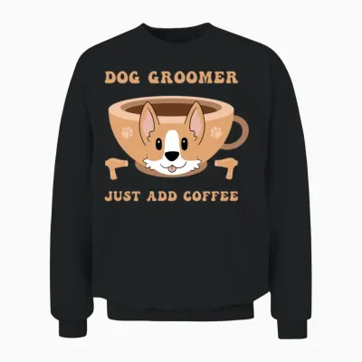 Dog Groomer Dog Grooming Unisex Sweatshirt - Black