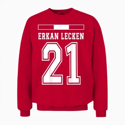 österreich Trikot Lustige Namen Erkan Lecken Unisex Sweatshirt - Red