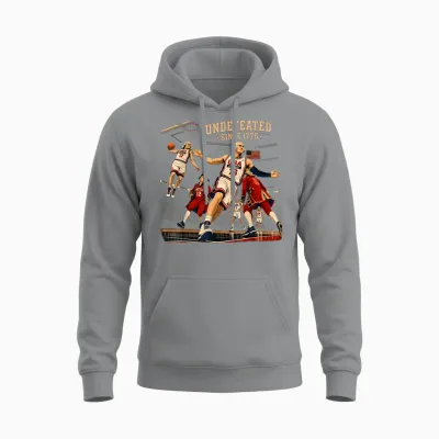 Undefeated Since 1776 Patriotic America 250th Anniversary Unisex Hoodie - Sport Grey