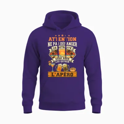 Ne Pas Déranger Ce Retraité Sauf Pour L'apéro Retraite Homme Unisex Hoodie - Purple
