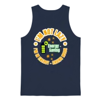 Not Lazy Energy Saving Mode Unisex Tank Top - Navy – 1