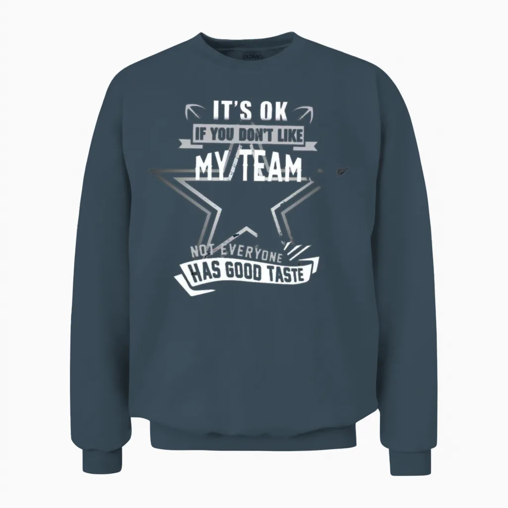 Dallas Cowboy Shirt-Dallas City Football Unisex Sweatshirt in Dark Heather
