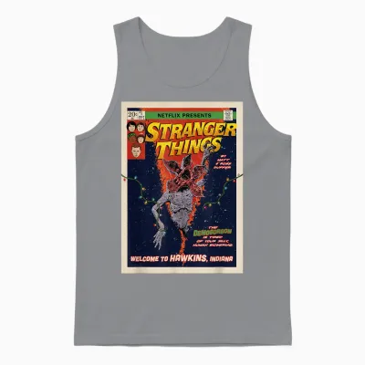 Stranger Things Welcome to Hawkins Comic Cover Unisex Tank Top - Sport Grey
