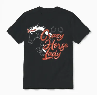 Horse Riding Equestrian Horse Lover Unisex T-Shirt - Black