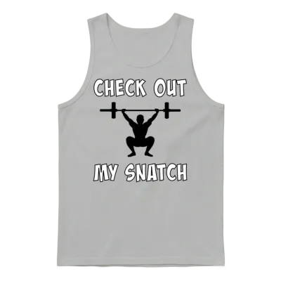 Check Out My Snatch Unisex Tank Top - Ash