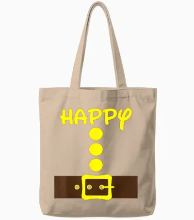 Dwarf Easy Halloween Men Women Kids Group Costume Matching Tote Bags - Natural