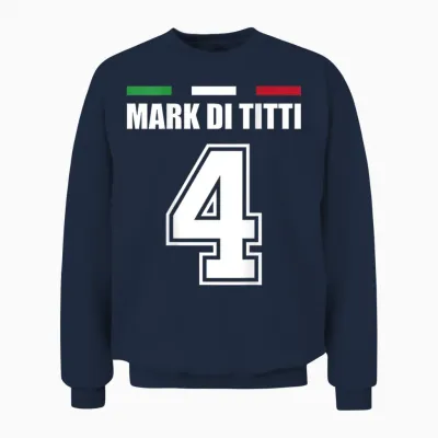 Funny Name Italy Jersey for Mallorca and the Party T-Shirt, Blue Unisex Sweatshirt - Navy