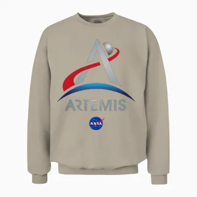 Nasa Artemis Mission Logo Unisex Sweatshirt - Sand