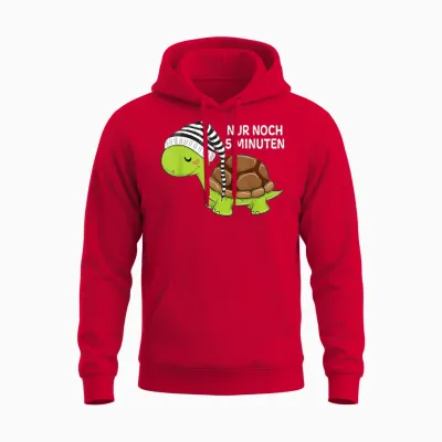 Official Sleep Shirt Turtle Pyjamas Nightdress Unisex Hoodie - Red