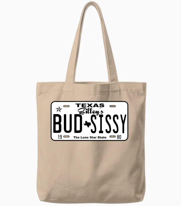 Cory Love Gilley's Bud N Sissy Texas Cowboy Tote Bags in Natural