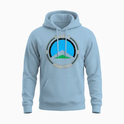 Big Sky Montana Shirt, Big Sky Montana Ski Resort Unisex Hoodie - Light Blue