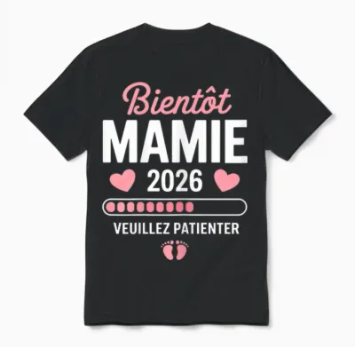 Femme Soon Granny 2026 Announcement Pregnancy Granny 2026 Unisex T-Shirt - Black