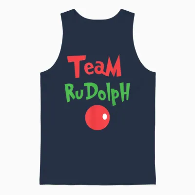 Team Rudolph - Rudolph the Red Nose Reindeer Unisex Tank Top - Navy