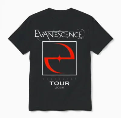 Evanescence 2026 World Tour Unisex T-Shirt - Black