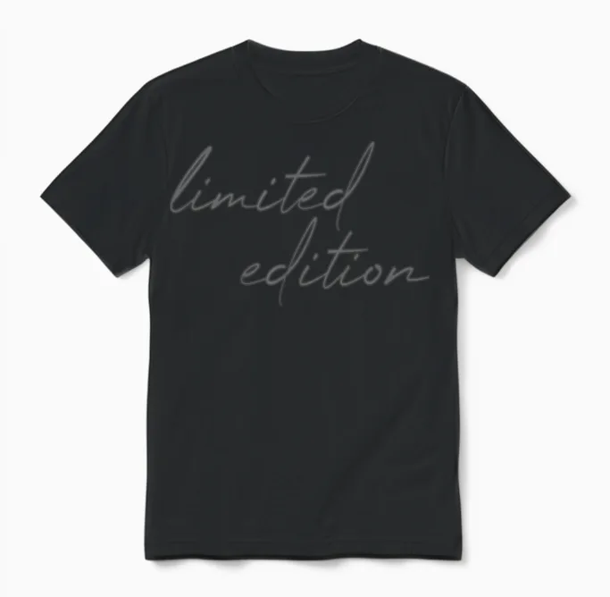 Limited Edition Unisex T-Shirt in Black