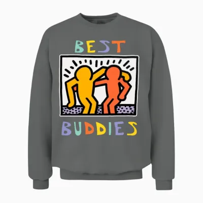 Best Buddies Has Landed Unisex Sweatshirt - Graphite Heather