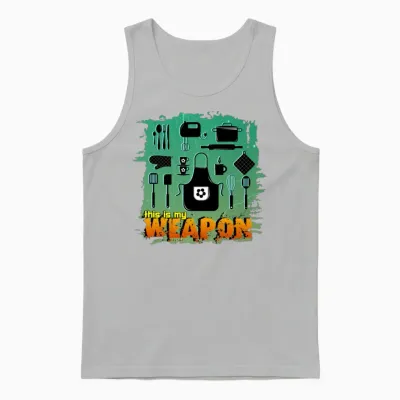 Chef Cooking Cook Recipe Meal Delicious Restaurant Unisex Tank Top - Ash
