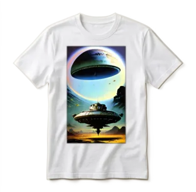 Ufo Retro Unisex T-Shirt - White