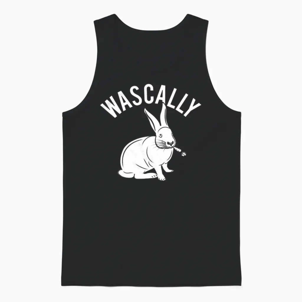 Funny Animal Unisex Tank Top in Black