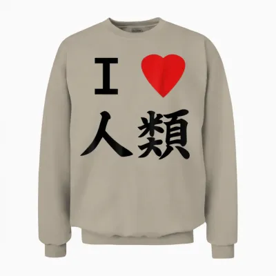 I Love Humanity Shirt Kein Spiel Kein Leben Unisex Sweatshirt - Sand