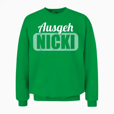 Ddr East Germany East Away Nicki Ossi T-Shirt, Black Unisex Sweatshirt - Irish Green