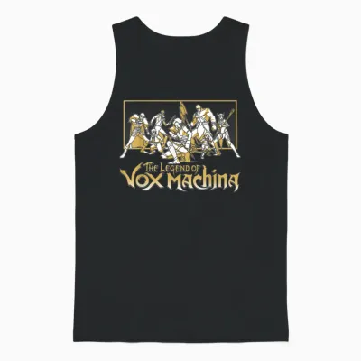 The Legend of Vox Machina Main Characters Fight Pose Unisex Tank Top - Black