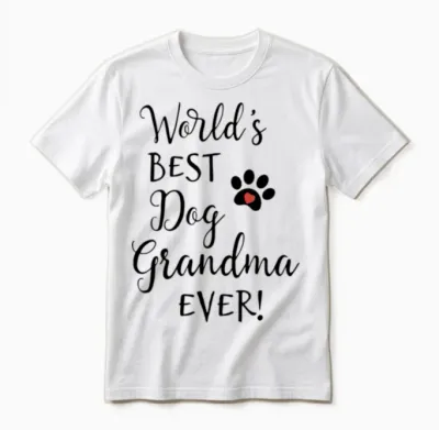 Dog Grandma Greatest Dog Grandma Dog Grandma Gifts Unisex T-Shirt - White