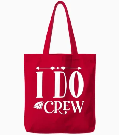 Wedding Party and Bachelorette Party Tote Bags - Red