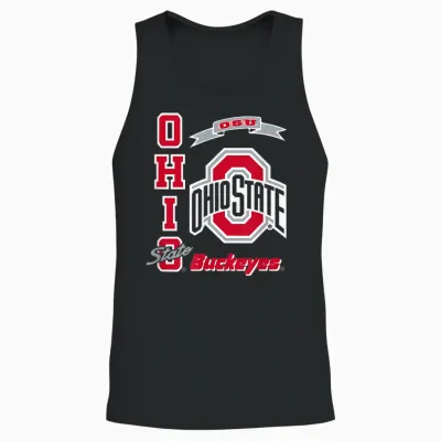Ohio State Buckeyes Classic Black Officially Licensed Unisex Tank Top - Black