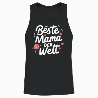 Beste Mama Der Welt Muttertag Geburtstag Mutter Sohn Tochter Unisex Tank Top - Black